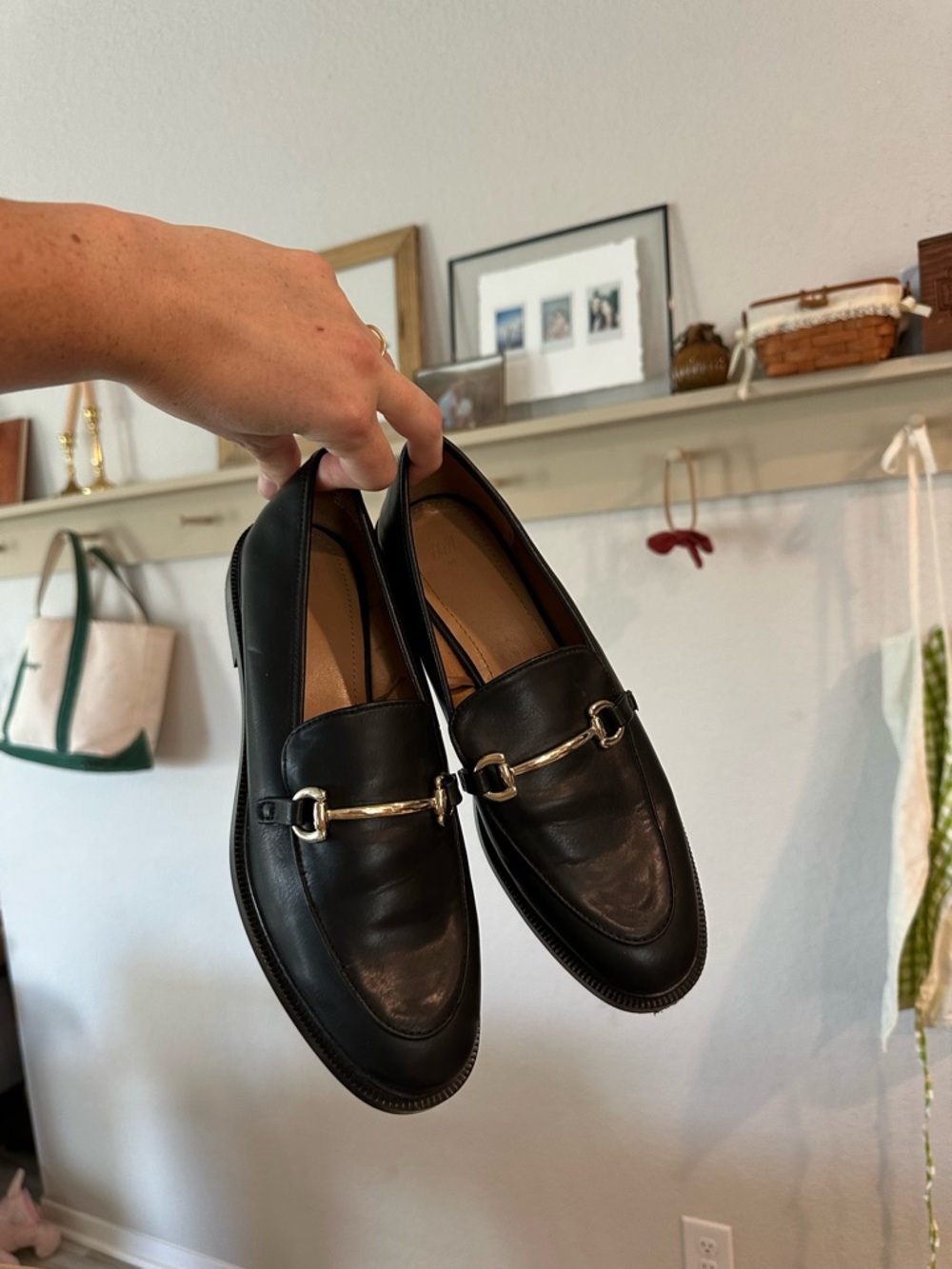 H&M Classic Black Leather loafers